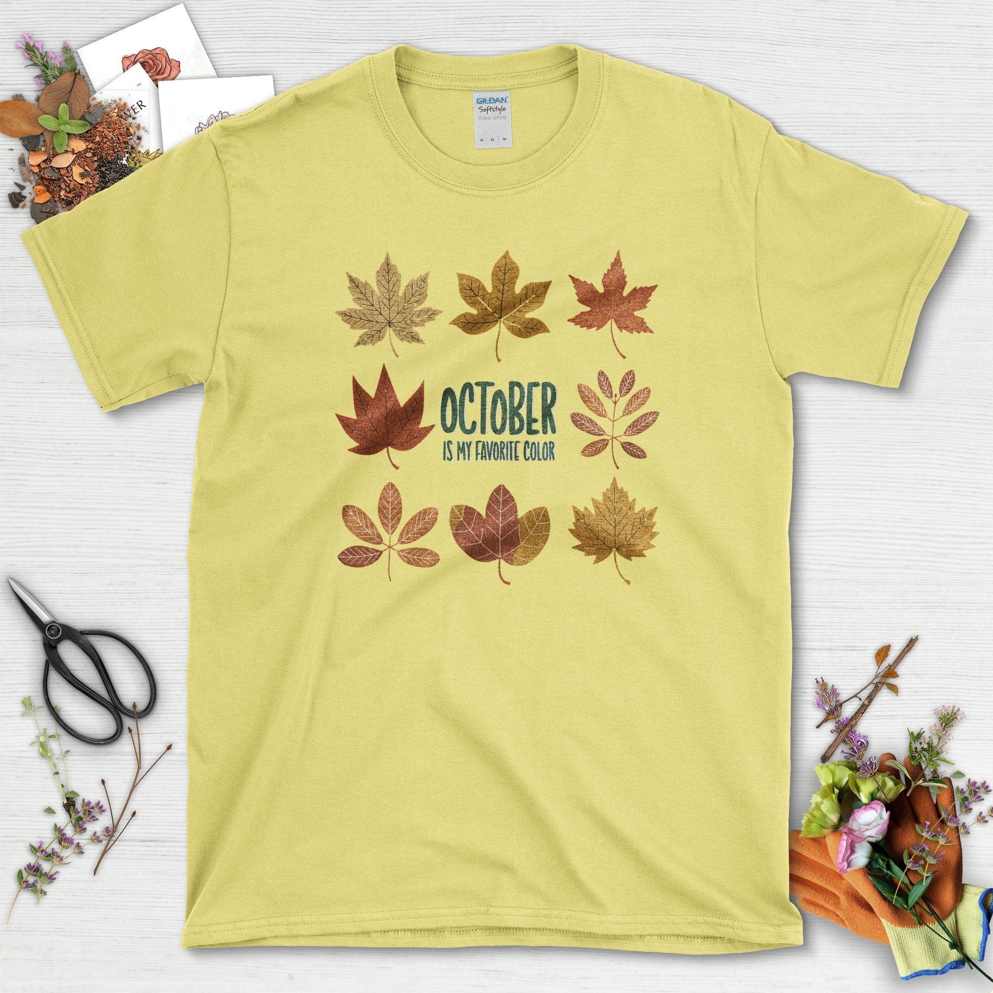 October My Favorite Color T-Shirt T-Shirts / S / Cornsilk Physical Item