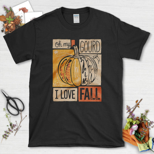 Oh My Gourd Fall T-Shirt T-Shirts / S / Black Physical Item