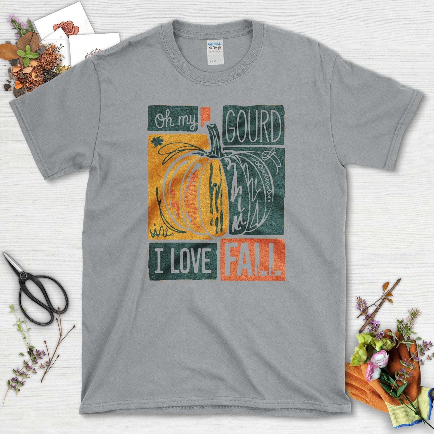 Oh My Gourd Fall T-Shirt T-Shirts / S / Sport Grey Physical Item