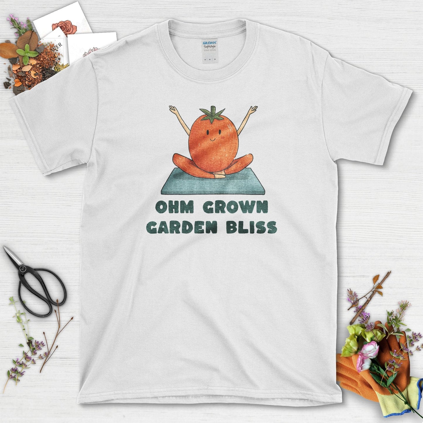 Ohm Grown Garden Bliss T-Shirt White / S T-Shirt