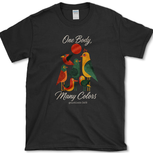 One Body, Many Colors T-Shirt S / Black Essential Tees