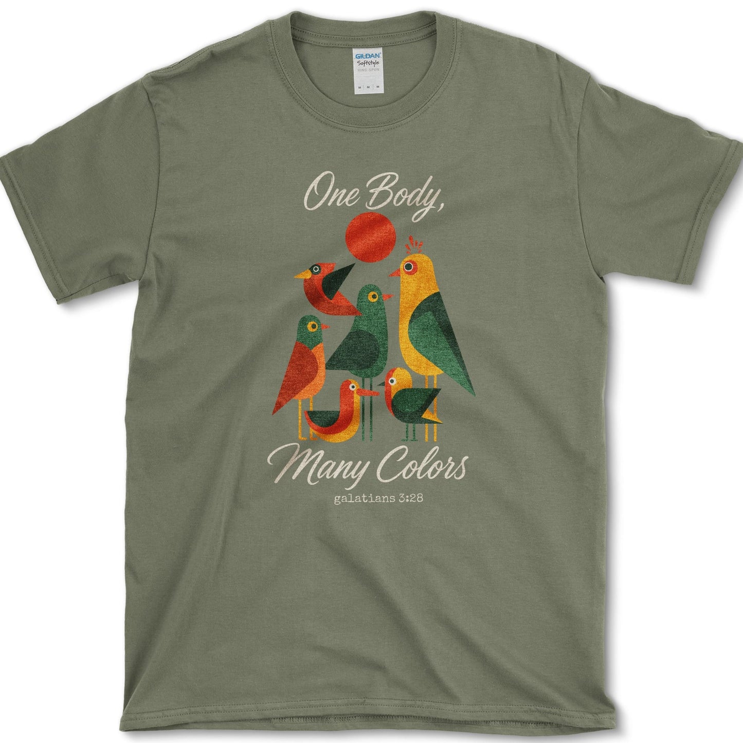 One Body, Many Colors T-Shirt S / Military Green Essential Tees