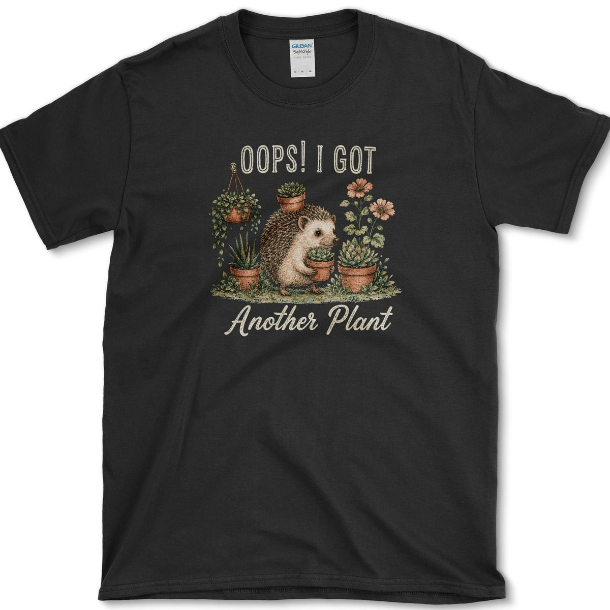 Oops Another Plant T-Shirt S / Black Essential Tees