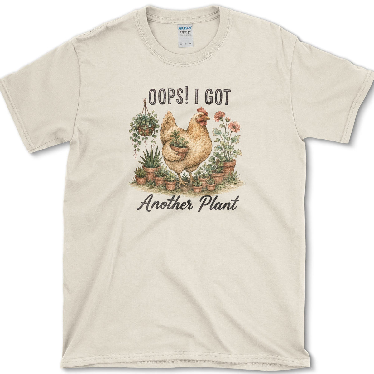 Oops Another Plant T-Shirt S / Natural Essential Tees
