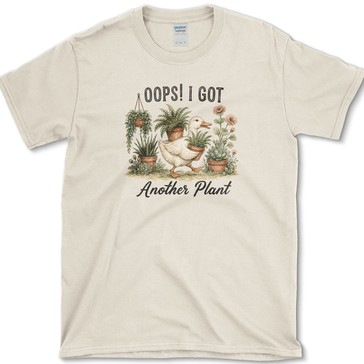 Oops Another Plant T-Shirt S / Natural Essential Tees