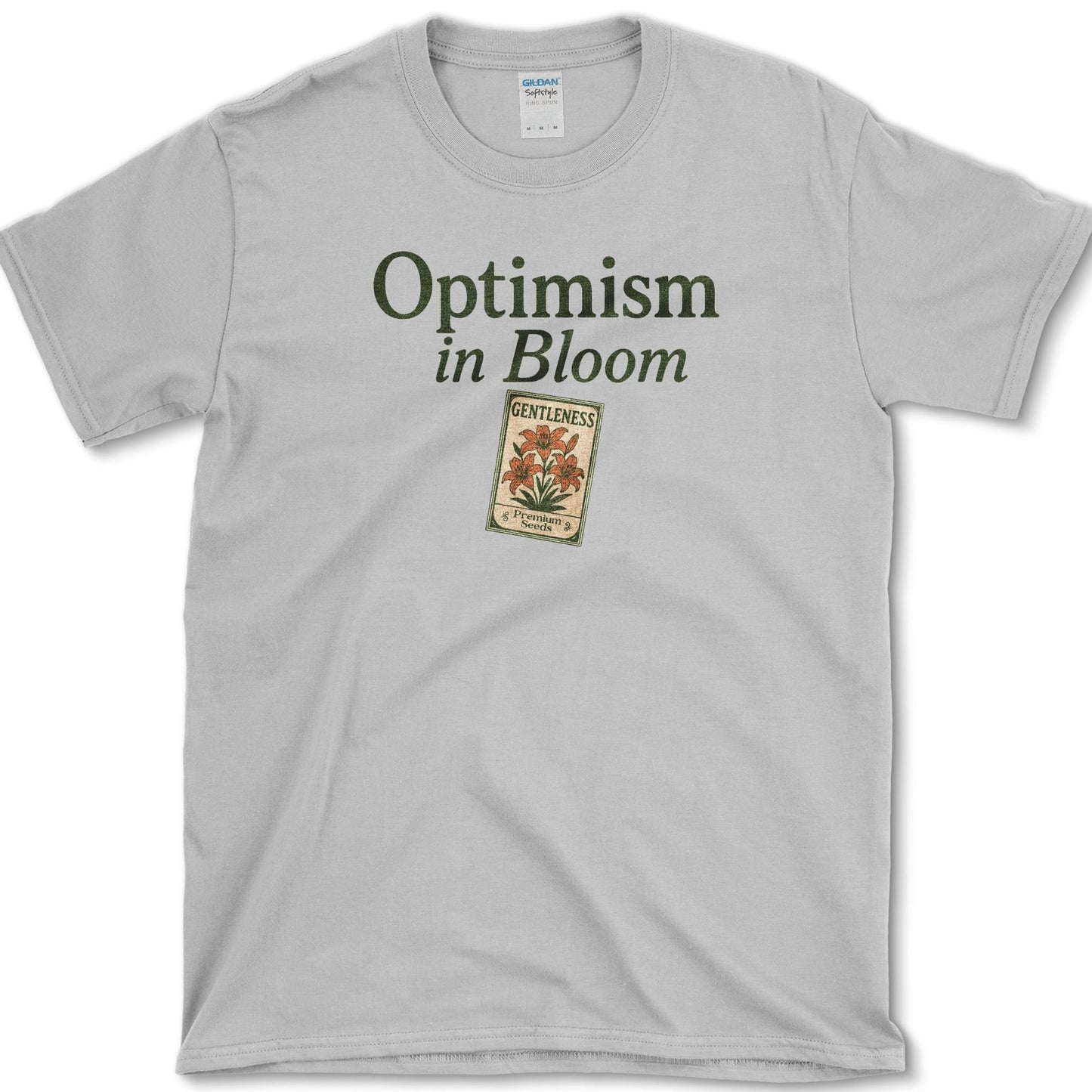 Optimism In Bloom T-Shirt S / Sport Grey Essential Tees