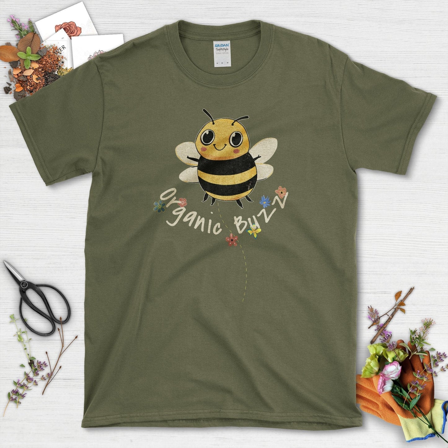 Organic Buzz T-Shirt Military Green / S T-Shirt