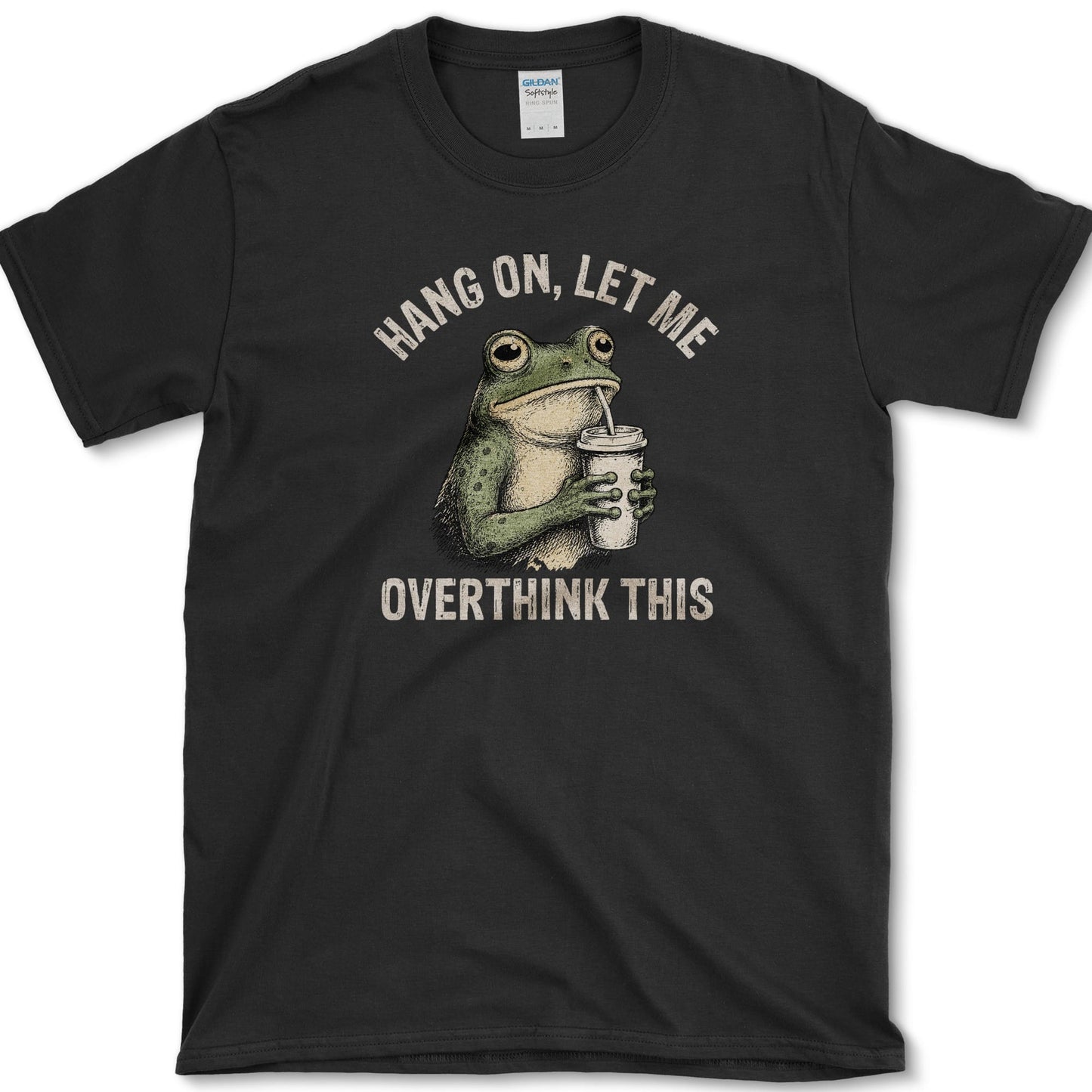 Overthink This artwork featuring raccoon and backyard wildlife on a t-shirt