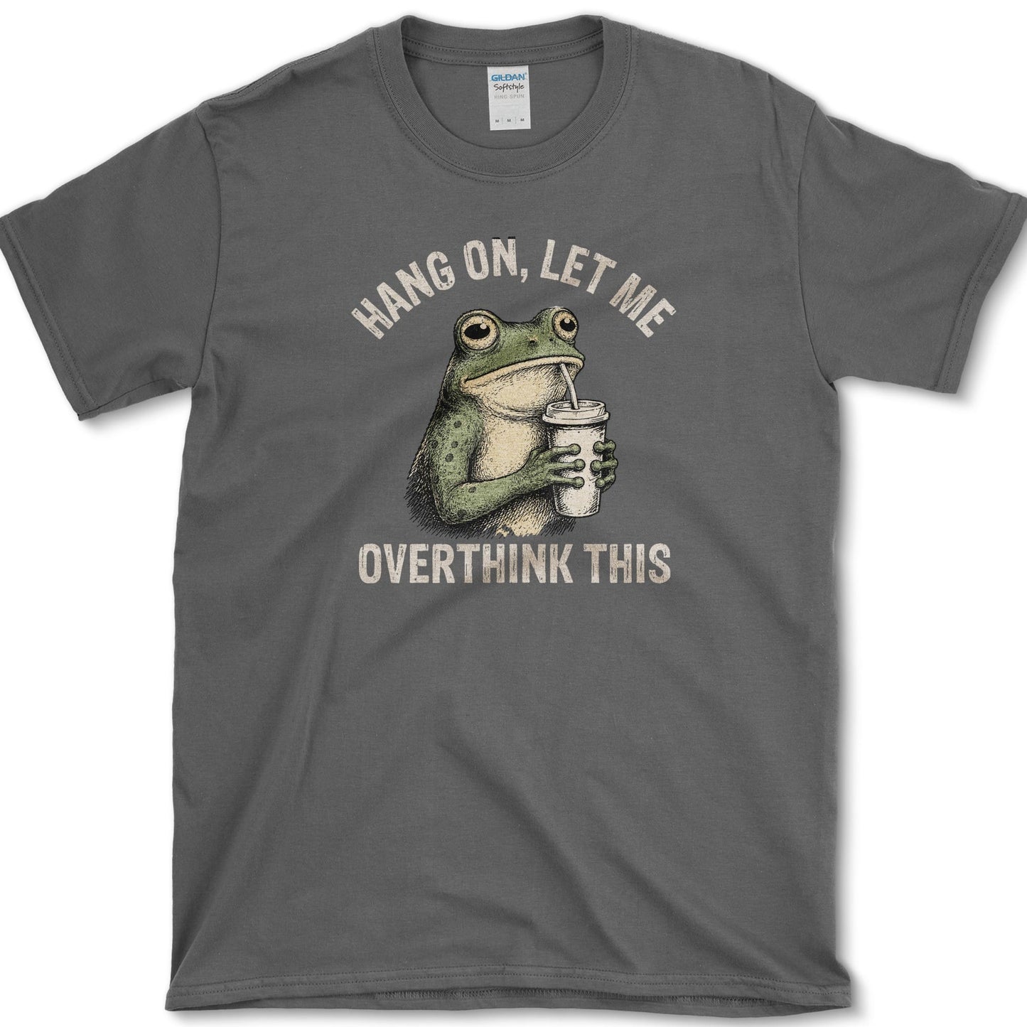 Overthink This artwork featuring raccoon and backyard wildlife on a t-shirt