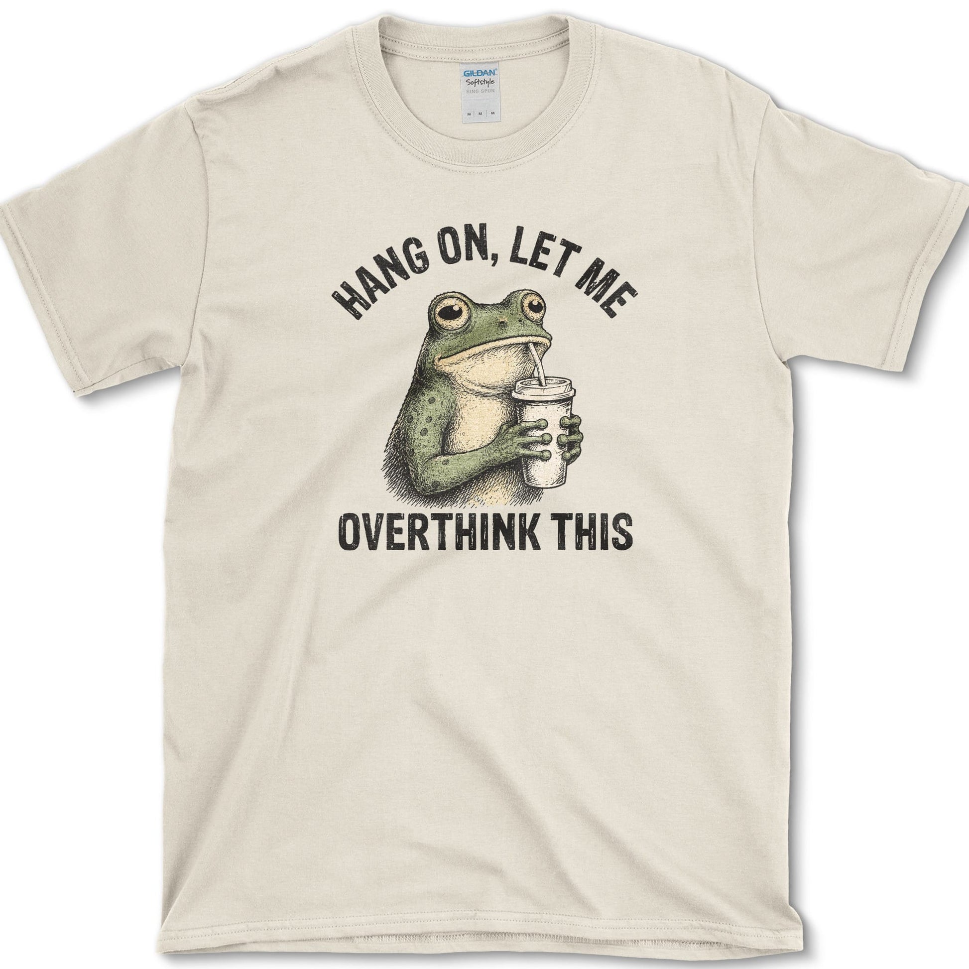Overthink This artwork featuring raccoon and backyard wildlife on a t-shirt