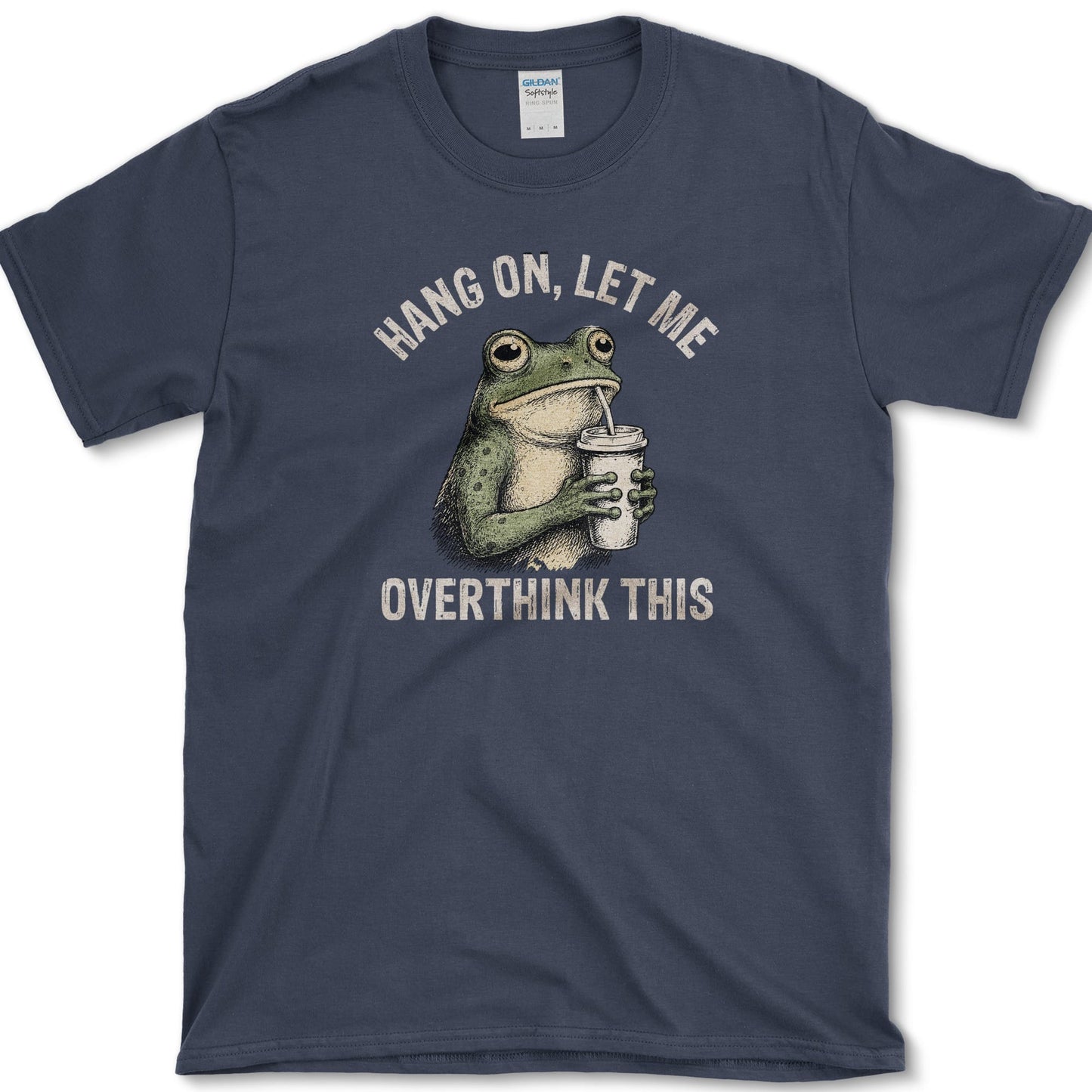 Overthink This artwork featuring raccoon and backyard wildlife on a t-shirt