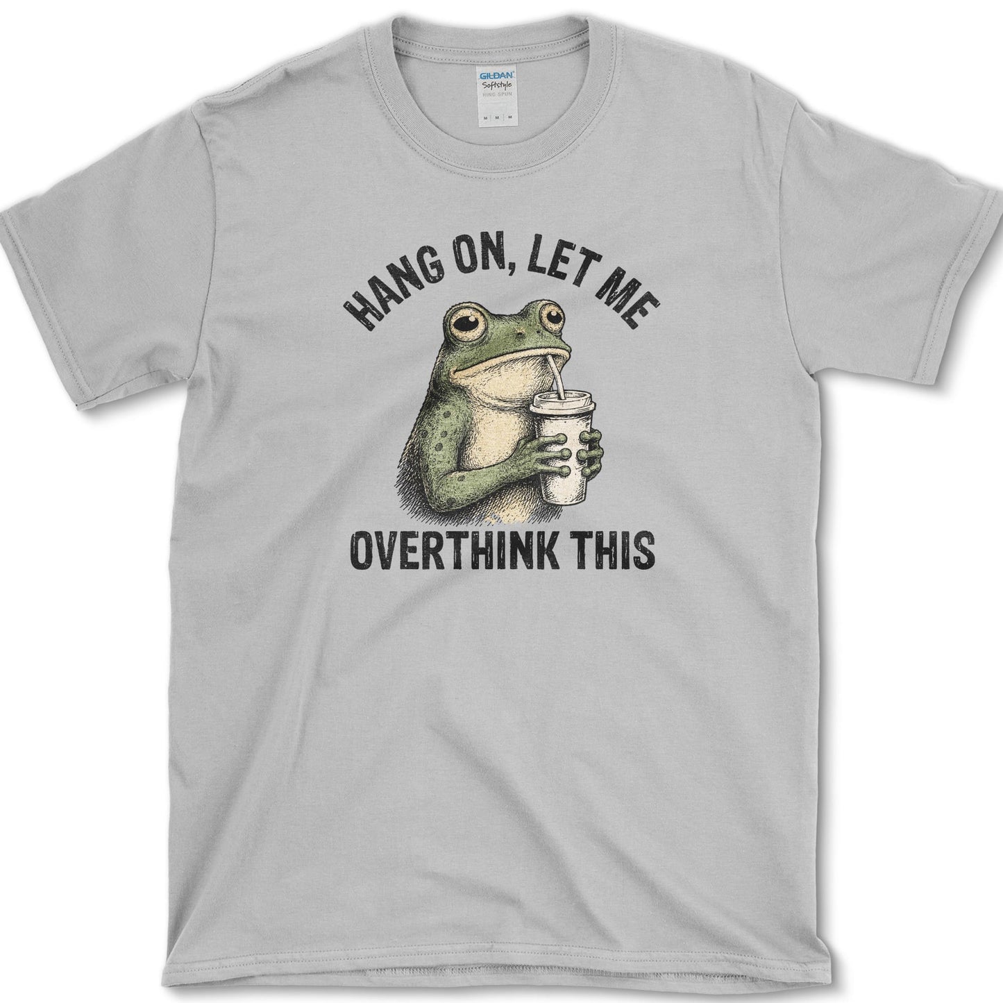 Overthink This artwork featuring raccoon and backyard wildlife on a t-shirt