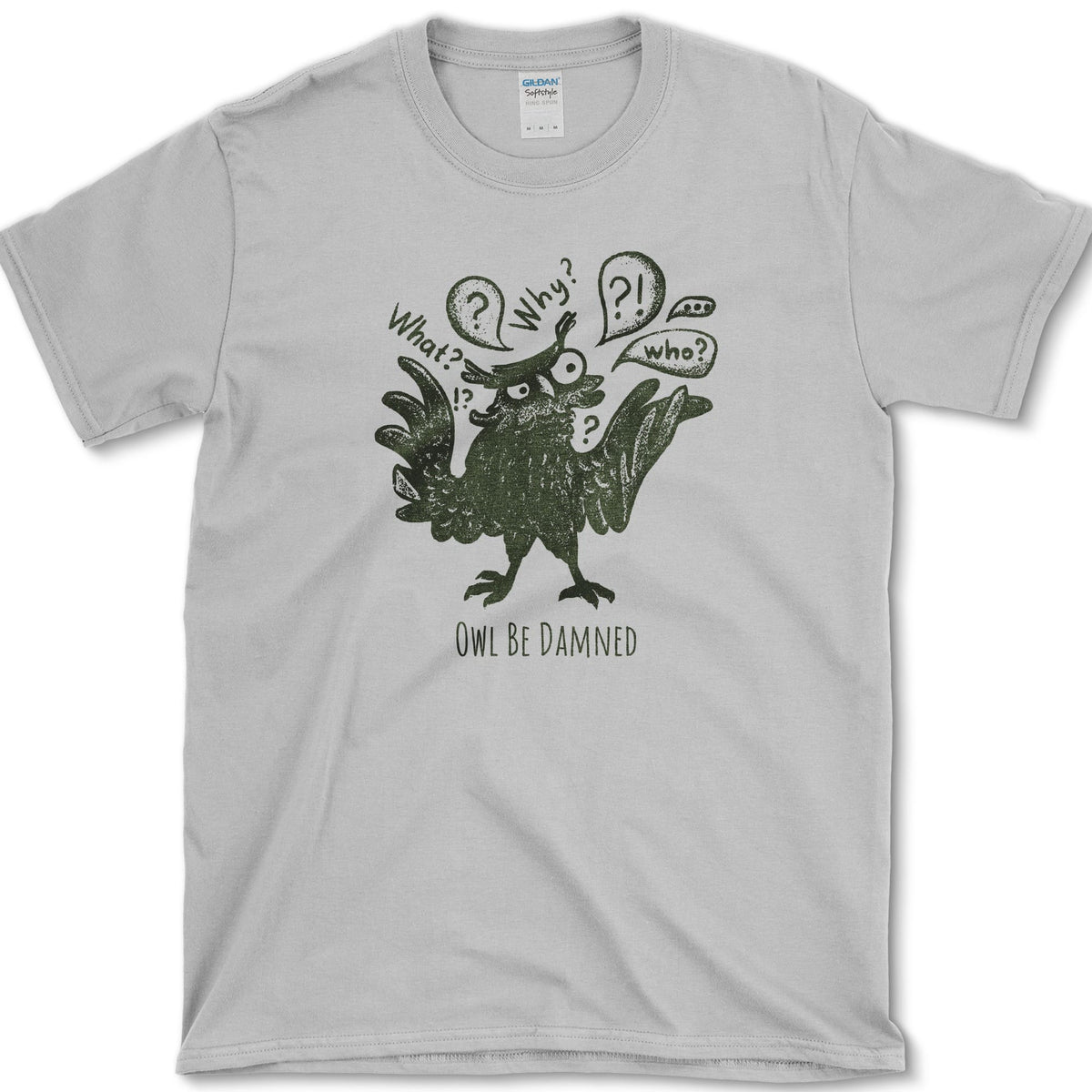 Owl Be Damned T-Shirt Sport Grey / S Essential Tees