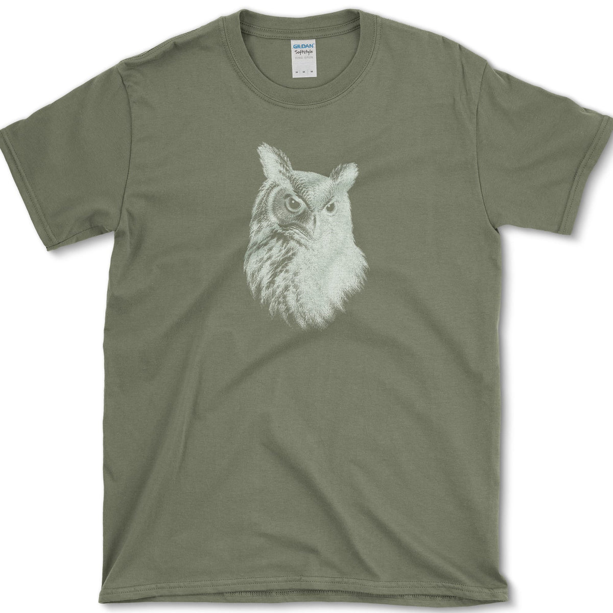 Owl From The Dark T-Shirt Military Green / S Essential Tees