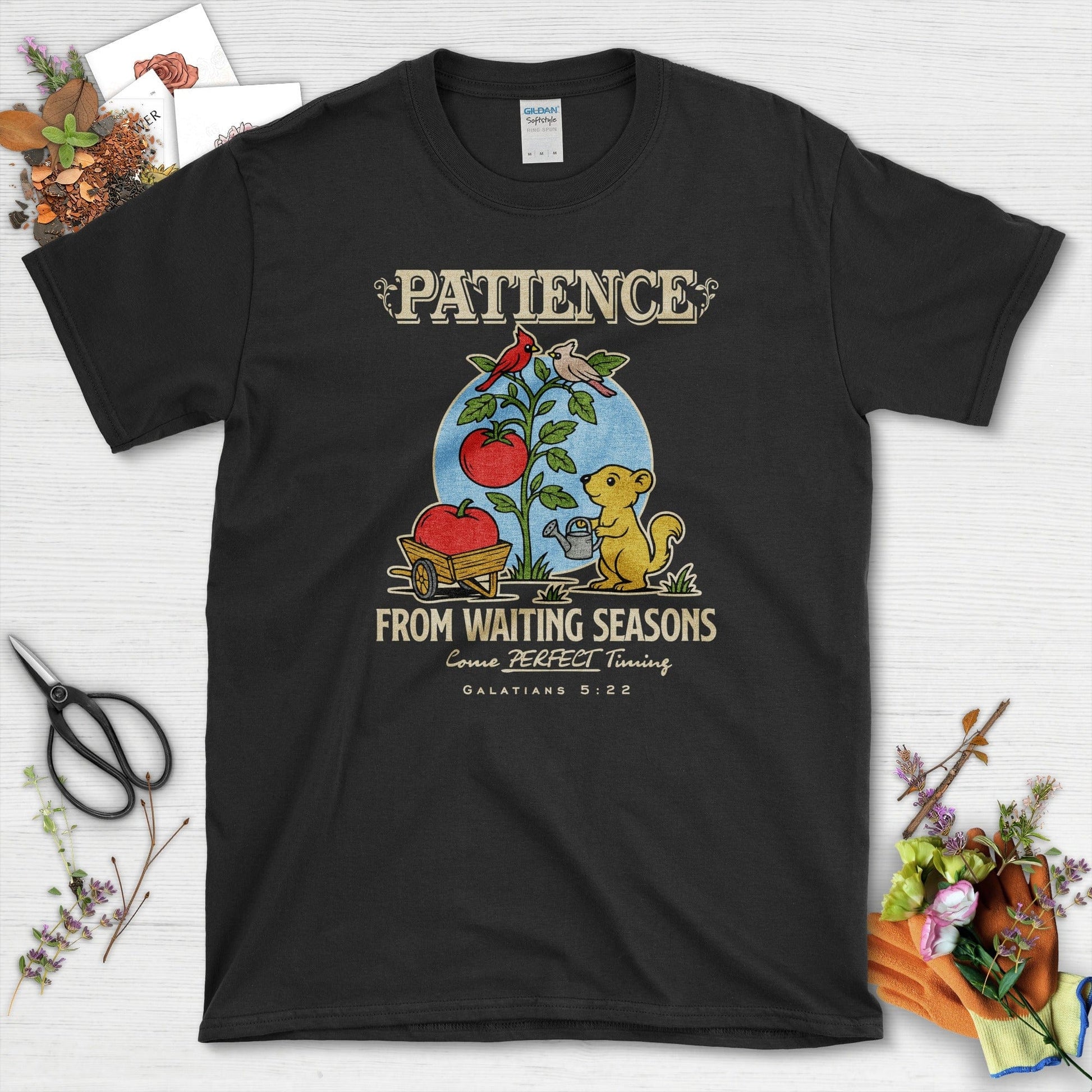 Patience from Waiting Seasons T-Shirt Essential Tees / S / Black Physical Item