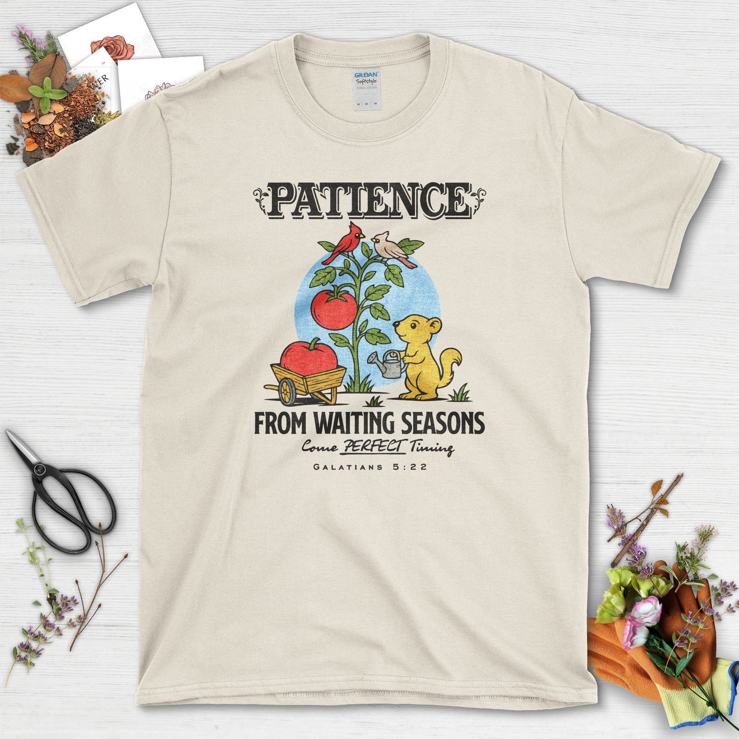 Patience from Waiting Seasons T-Shirt Essential Tees / S / Natural Physical Item