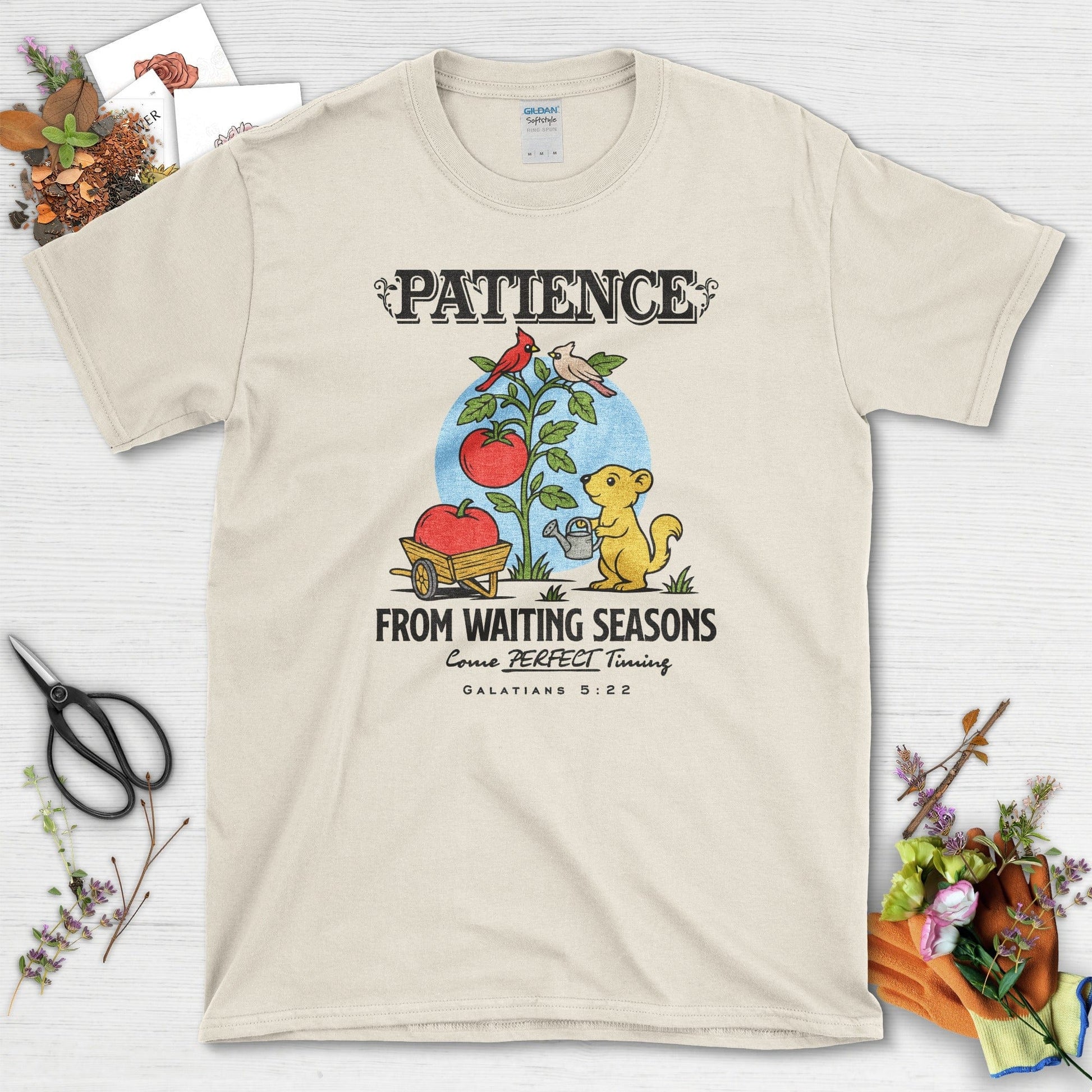 Patience from Waiting Seasons T-Shirt Essential Tees / S / Natural Physical Item