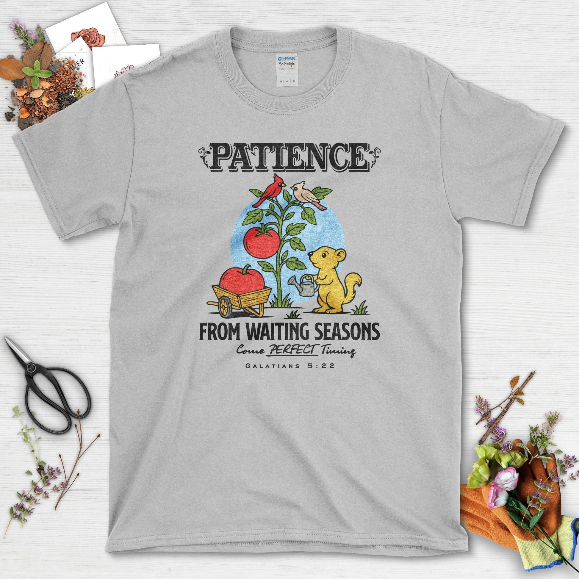 Patience from Waiting Seasons T-Shirt Essential Tees / S / Sport Grey Physical Item