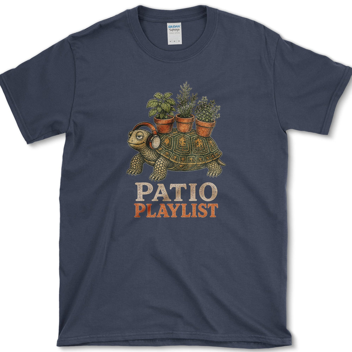 Patio Playlist T-Shirt S / Navy Essential Tees