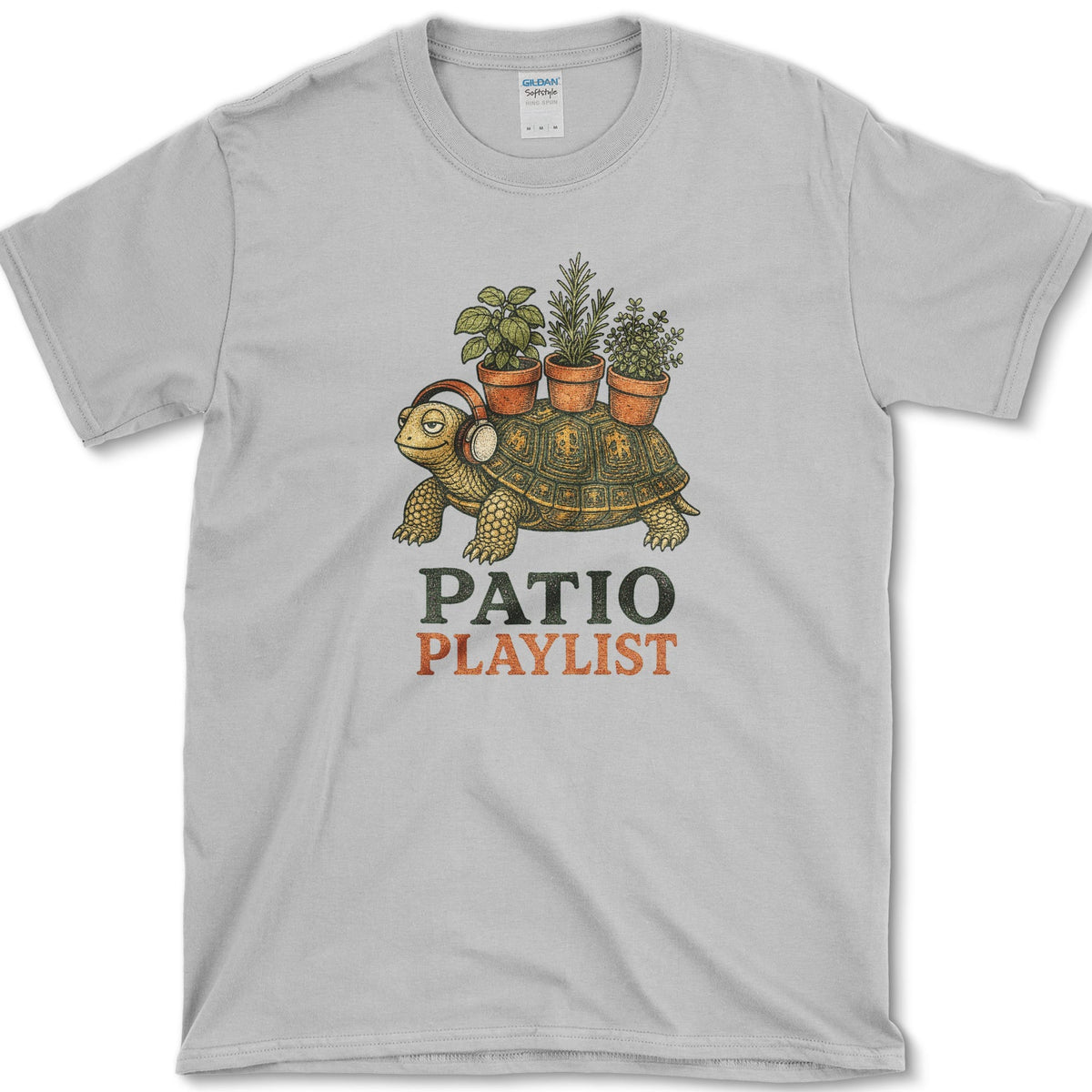 Patio Playlist T-Shirt S / Sport Grey Essential Tees