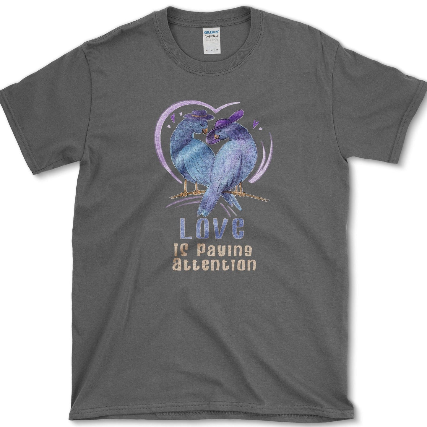 Paying Attention T-Shirt Essential Tees / S / Dark Heather Physical Item