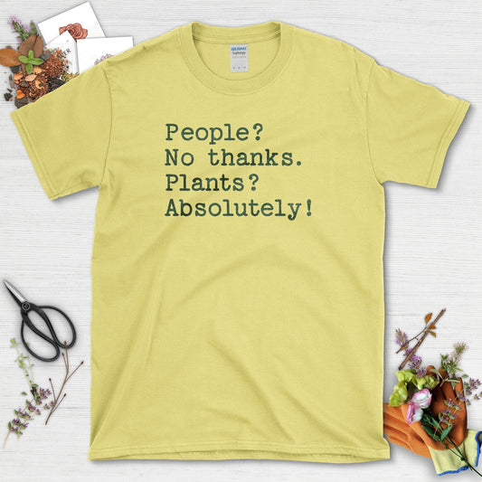 People No Thanks T-Shirt Cornsilk / S T-Shirt