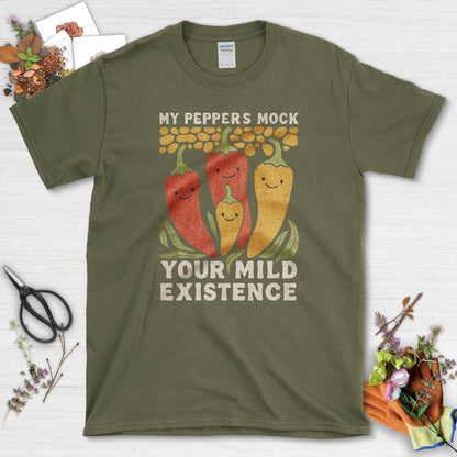 Peppers Mock Existence T-Shirt Military Green / M Physical Item