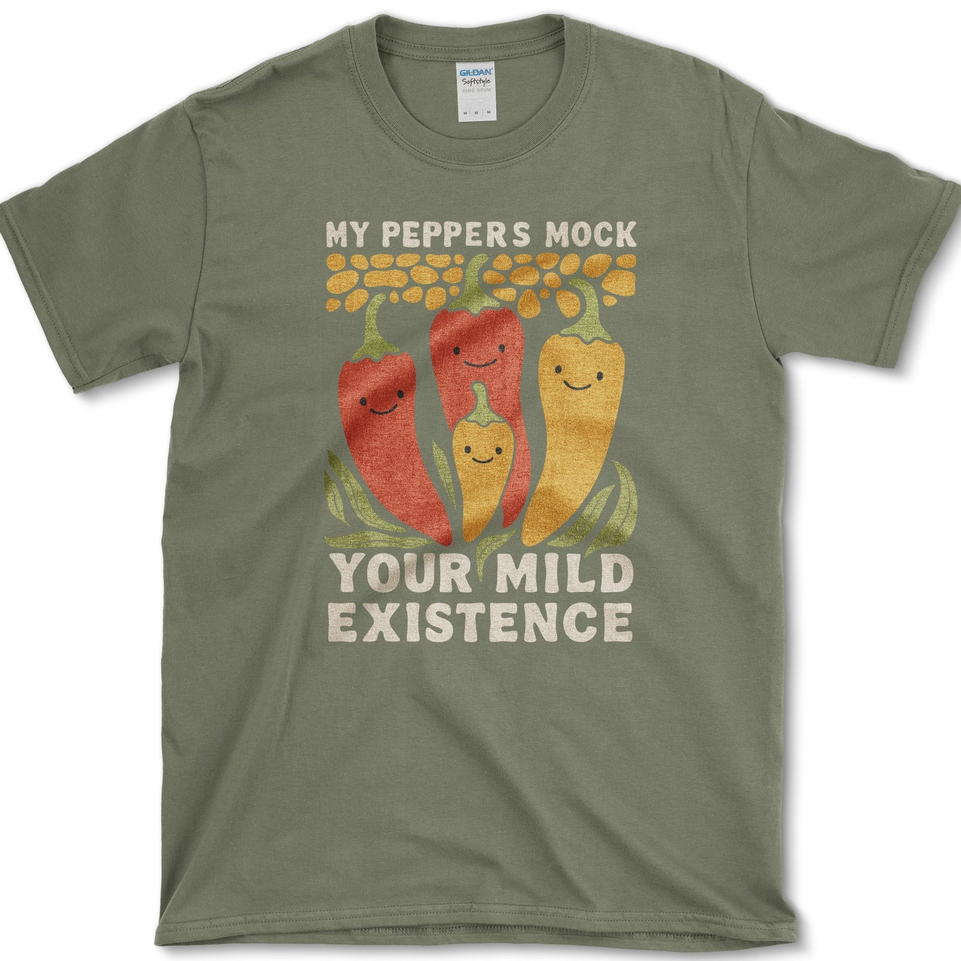 Peppers Mock Existence T-Shirt Military Green / S Essential Tees