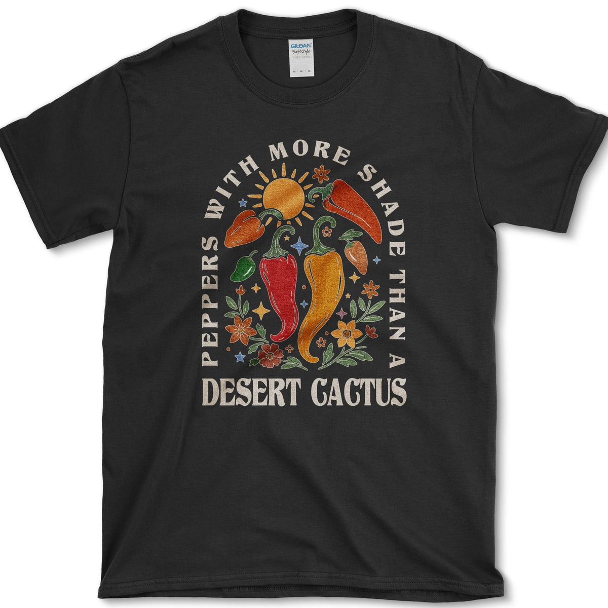 Peppers More Shade than Cactus T-Shirt Black / S Essential Tees