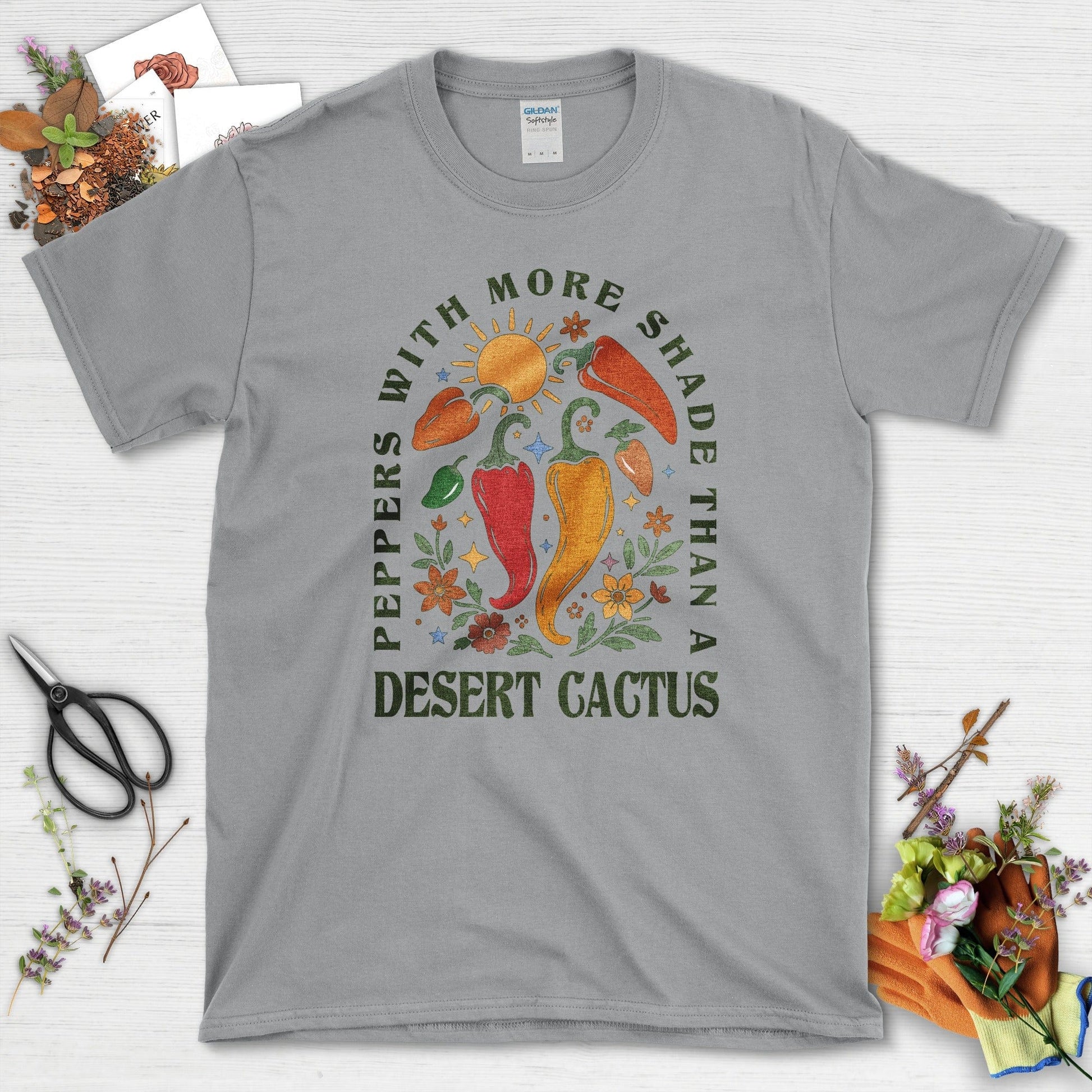 Peppers More Shade than Cactus T-Shirt Sport Grey / M Physical Item