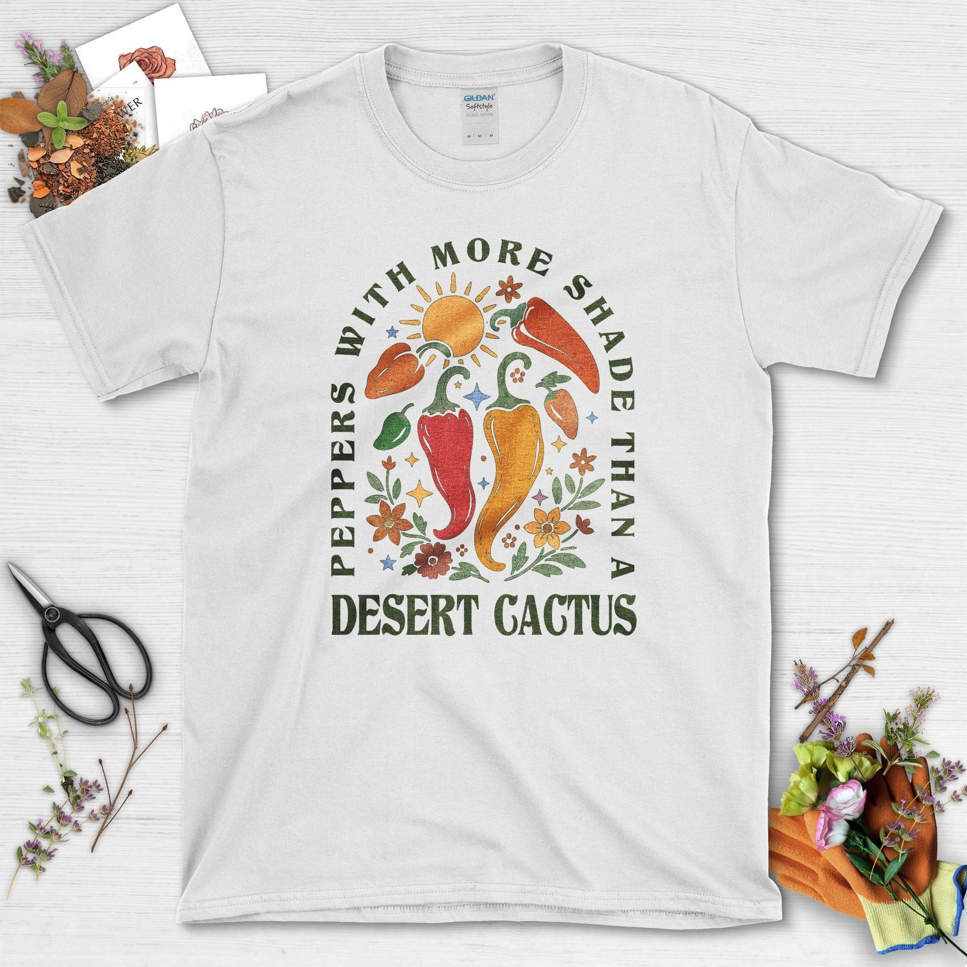 Peppers More Shade than Cactus T-Shirt White / M Physical Item