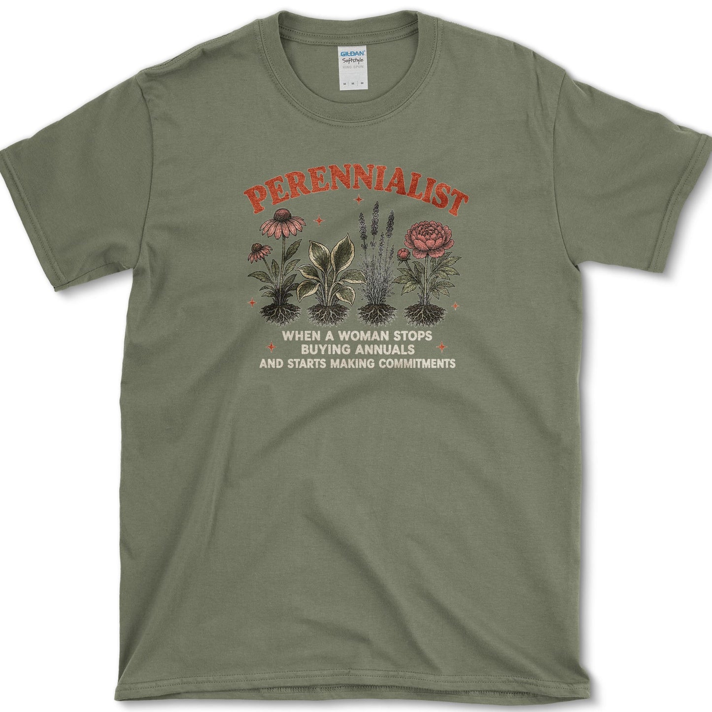 Perennialist T-Shirt Military Green / S Essential Tees