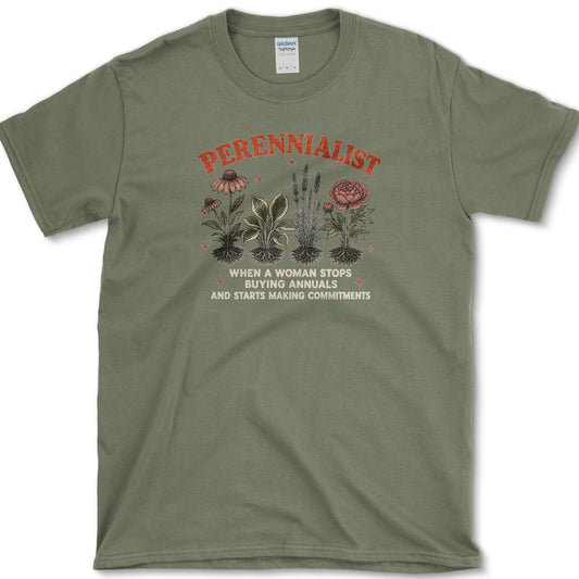 Perennialist T-Shirt Military Green / S Essential Tees