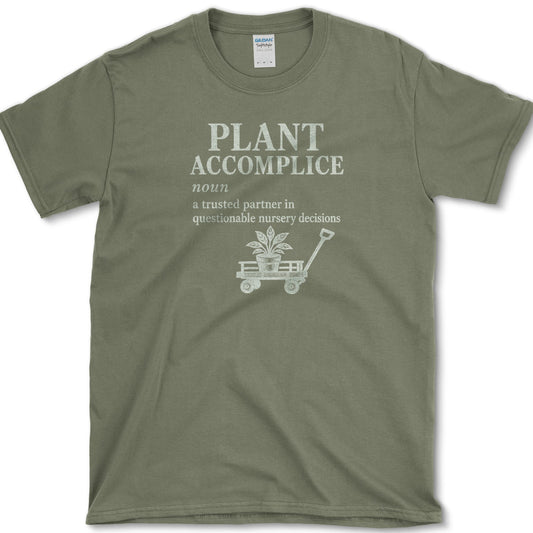 Plant Accomplice T-Shirt S / Military Green Essential Tees