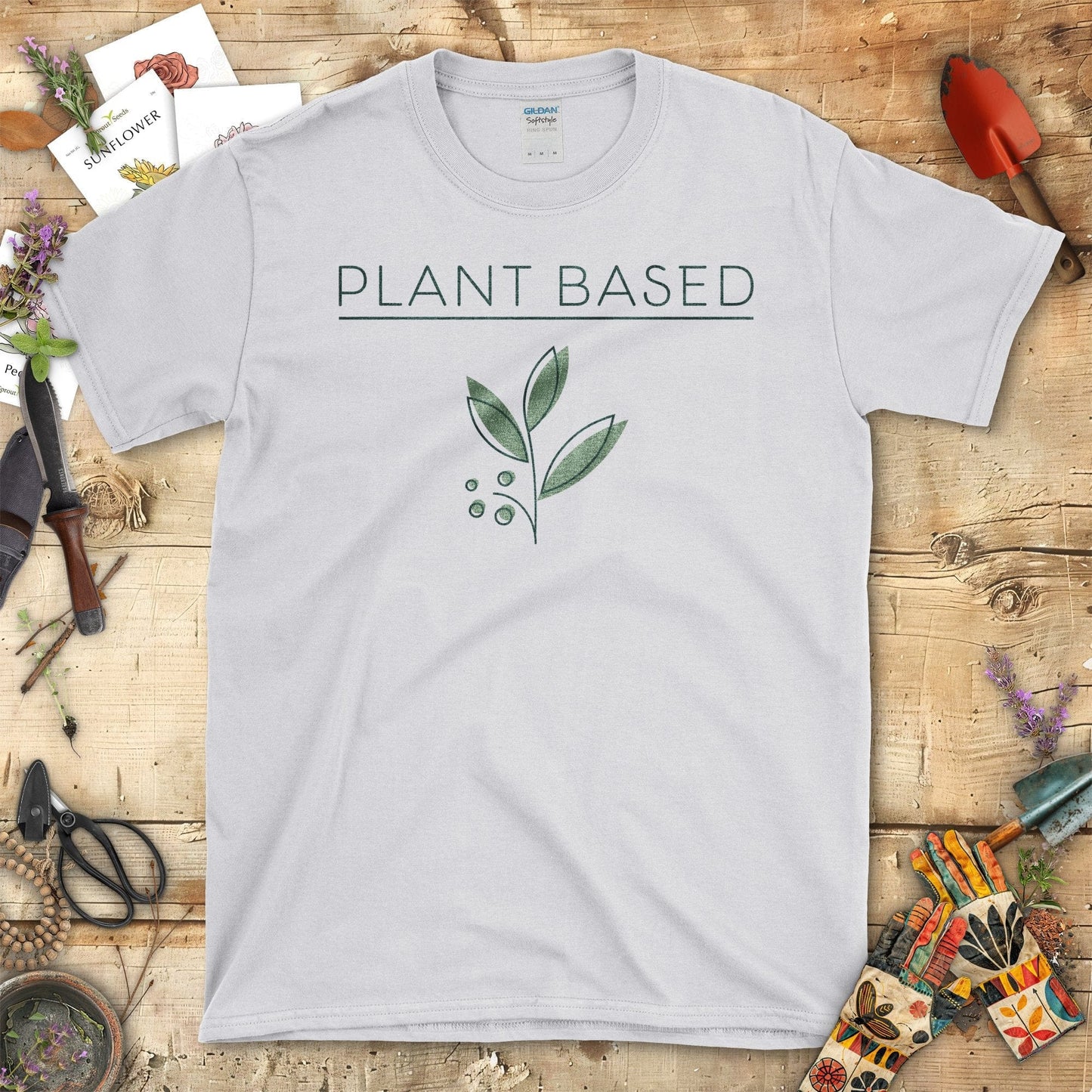 Plant Based Elegant Designs Greenery T-Shirt Sport Grey / S T-Shirt