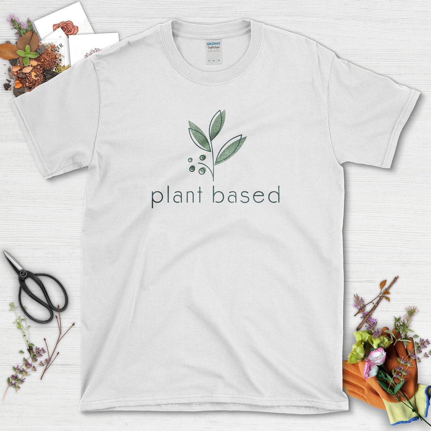 Plant Based Graphic T-Shirt White / S T-Shirt