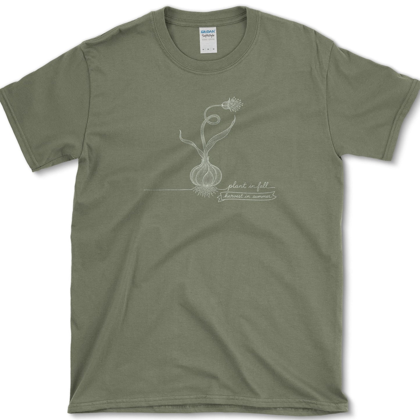 Plant Fall Harvest Summer T-Shirt S / Military Green Essential Tees