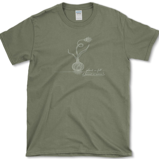 Plant Fall Harvest Summer T-Shirt S / Military Green Essential Tees
