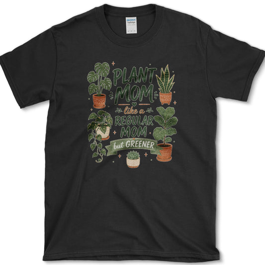 Plant Mom T-Shirt Black / S Essential Tees