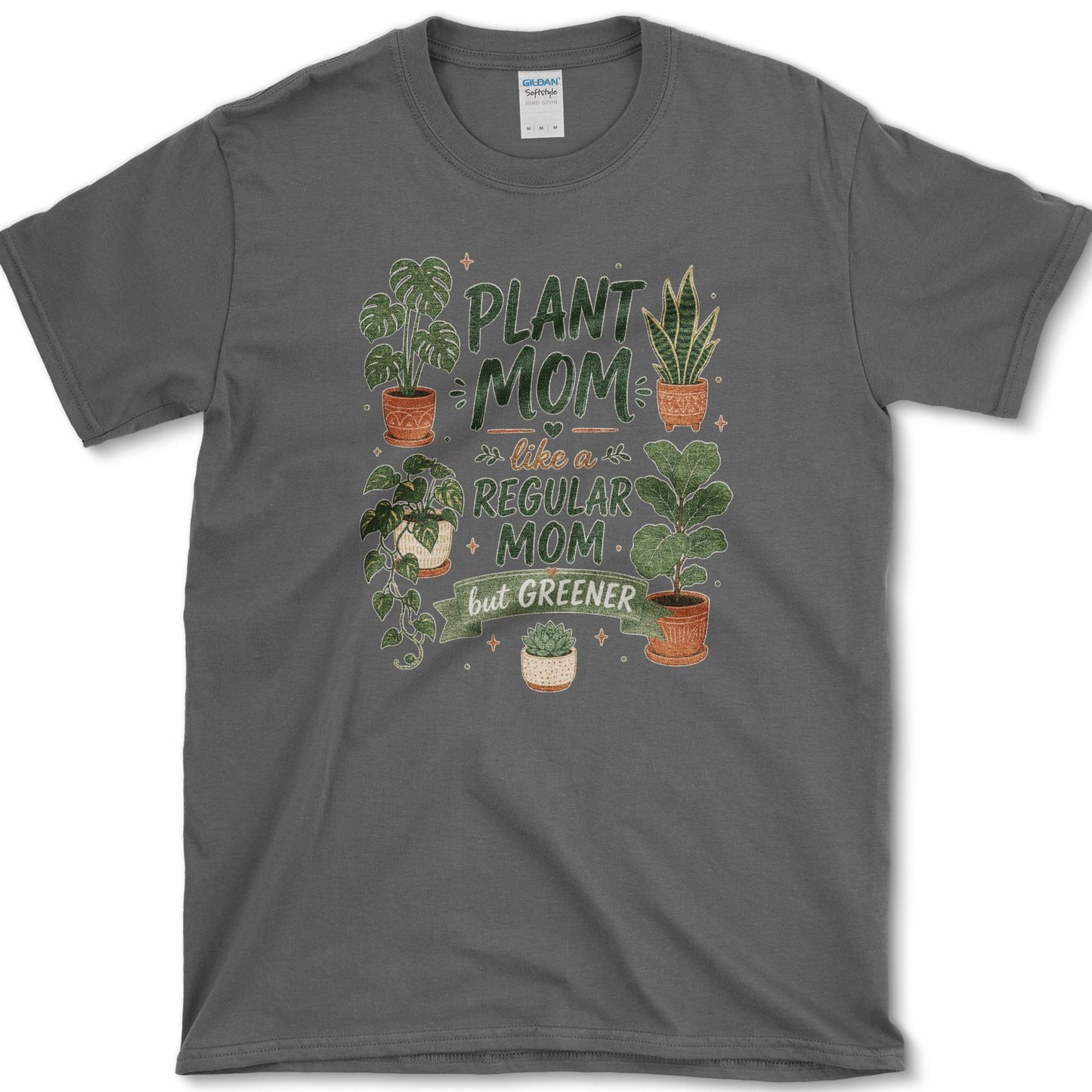 Plant Mom T-Shirt Dark Heather / S Essential Tees