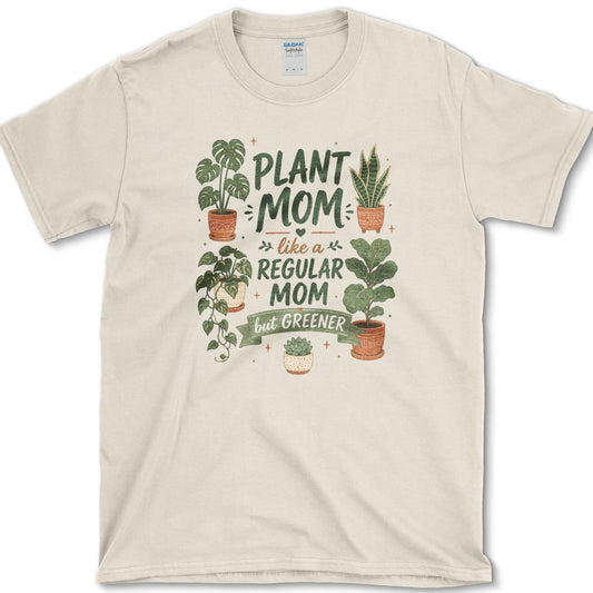 Plant Mom T-Shirt Natural / S Essential Tees