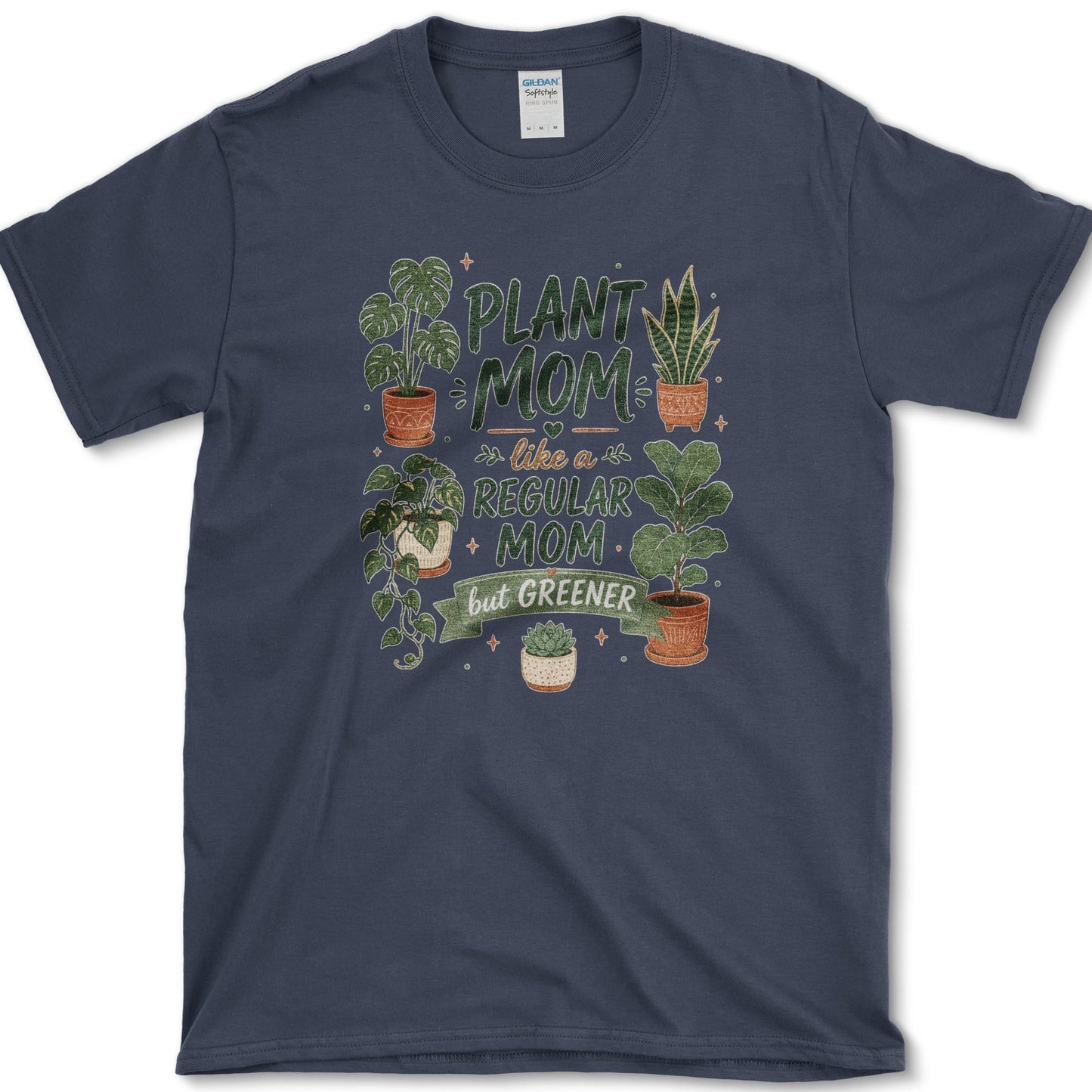 Plant Mom T-Shirt Navy / S Essential Tees