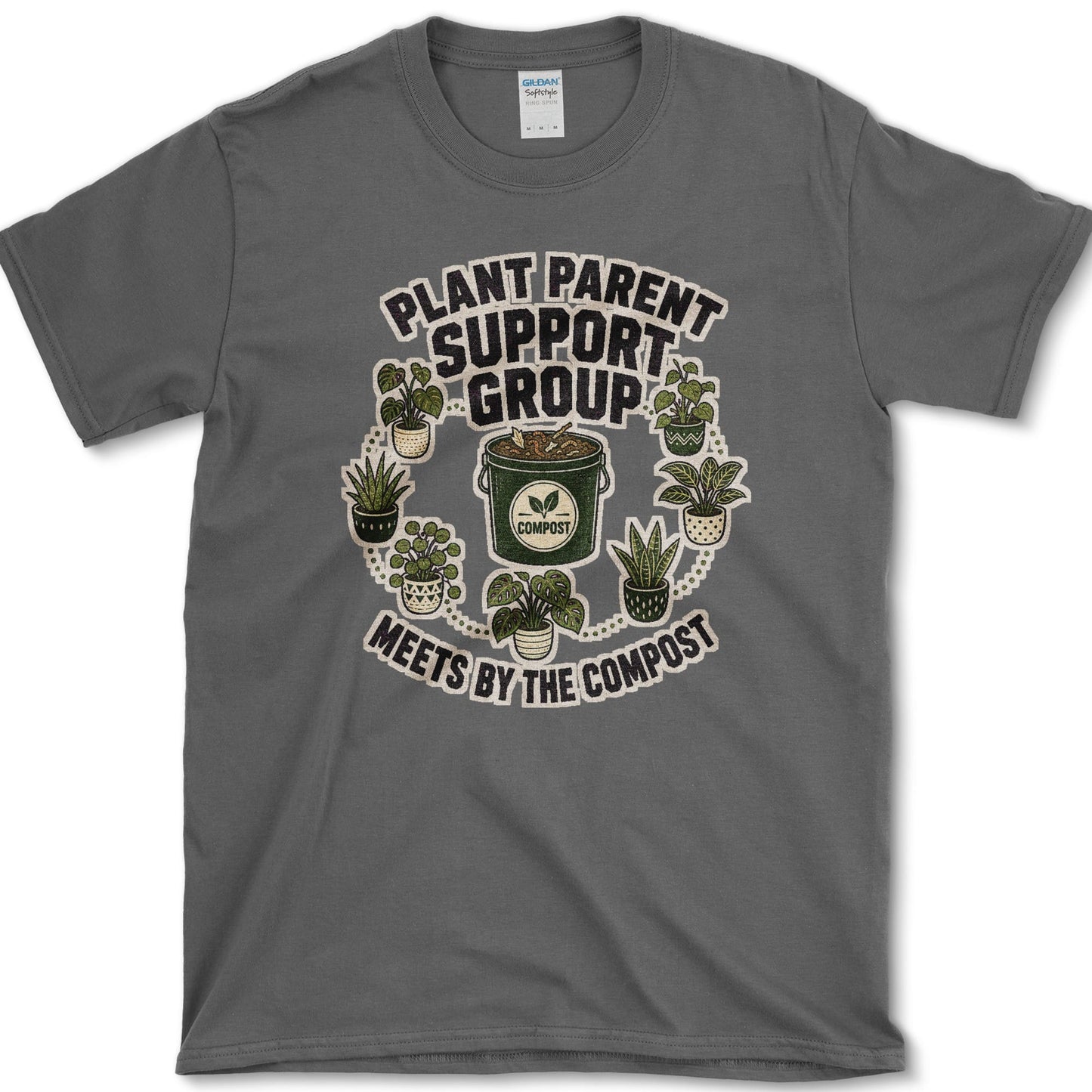 Plant Parent Support Group T-Shirt S / Dark Heather Essential Tees