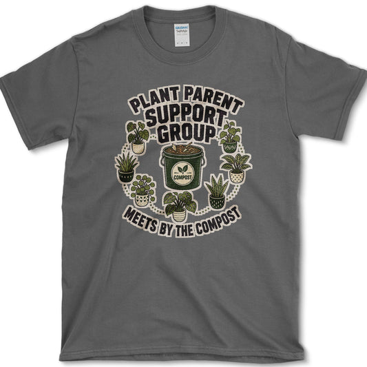 Plant Parent Support Group T-Shirt S / Dark Heather Essential Tees