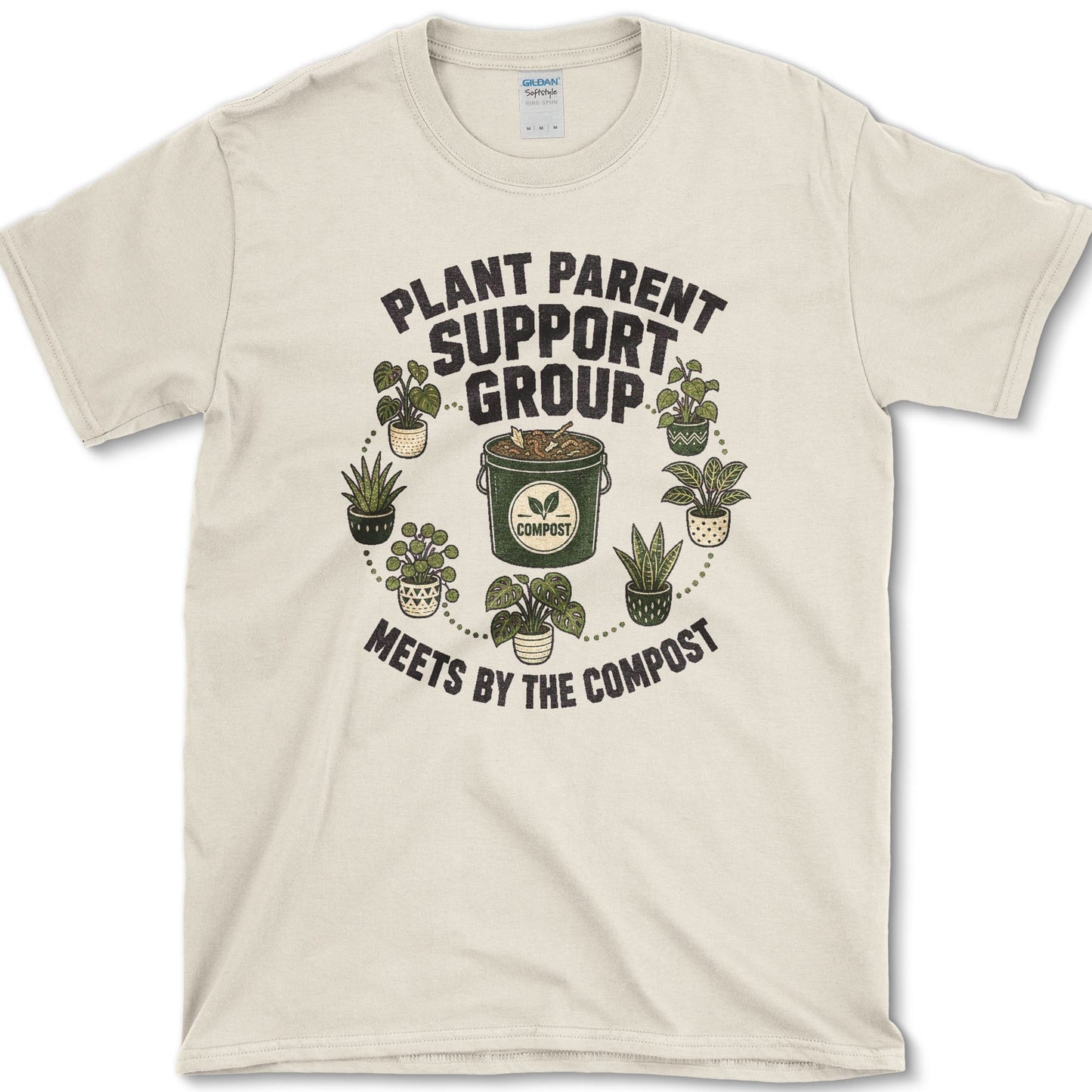 Plant Parent Support Group T-Shirt S / Natural Essential Tees