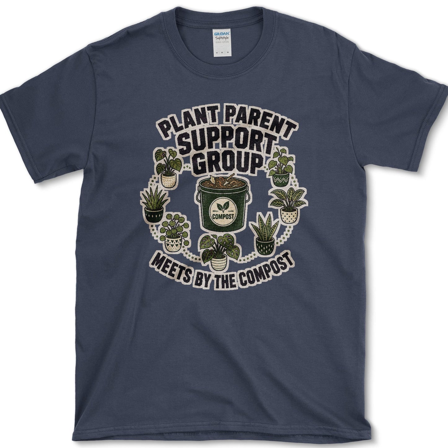 Plant Parent Support Group T-Shirt S / Navy Essential Tees