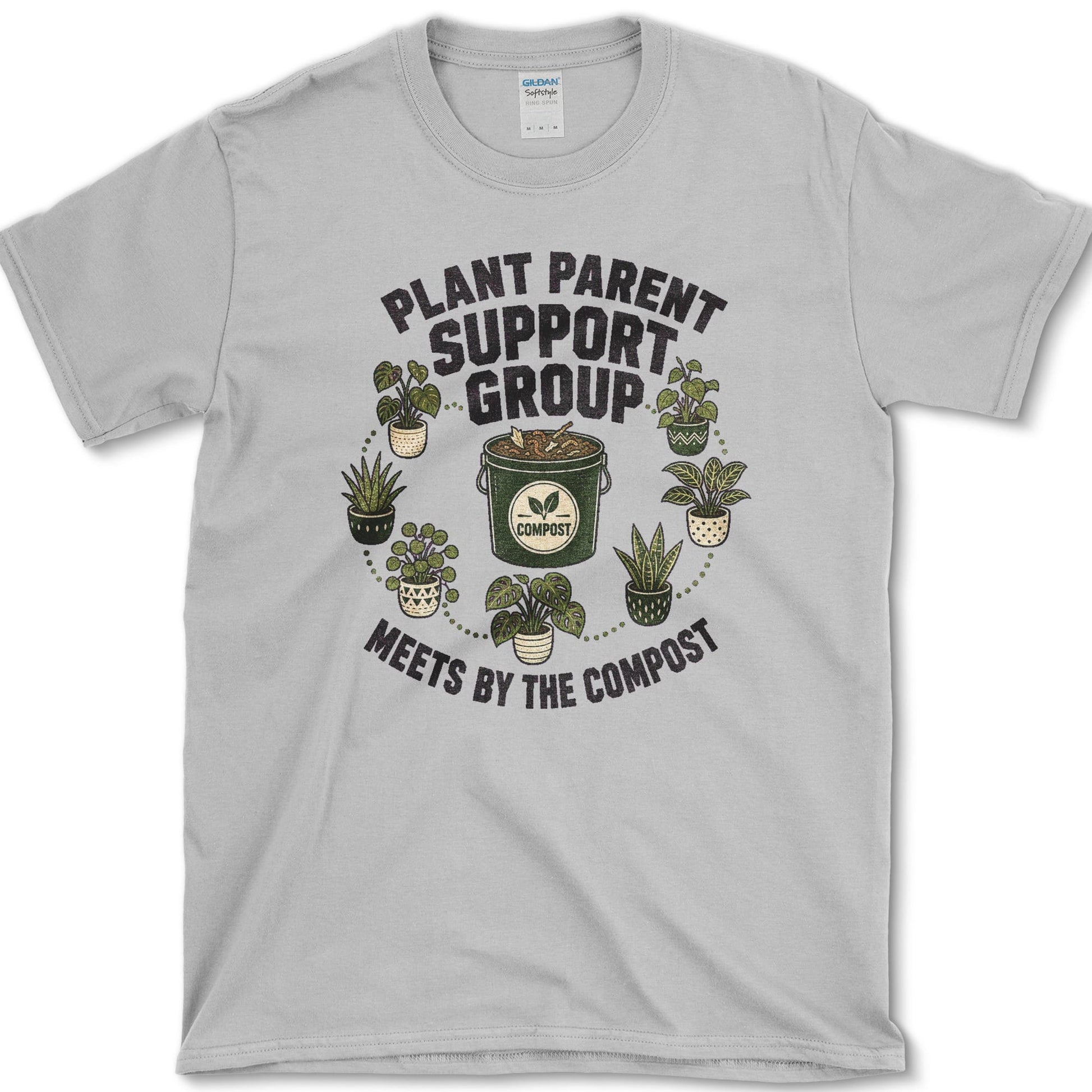 Plant Parent Support Group T-Shirt S / Sport Grey Essential Tees