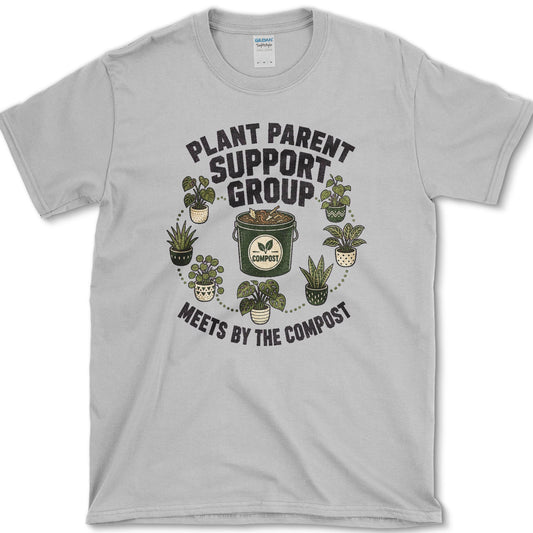 Plant Parent Support Group T-Shirt S / Sport Grey Essential Tees
