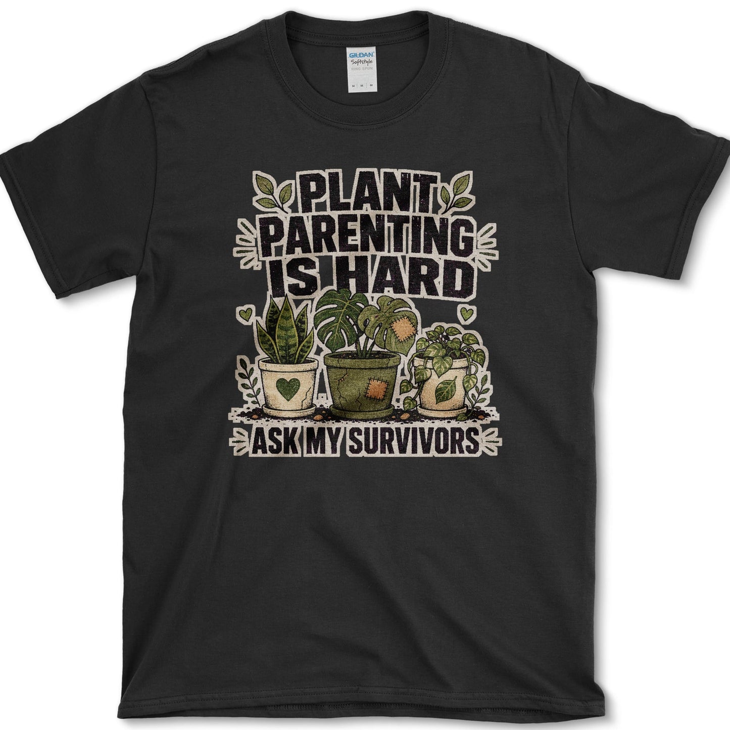 Plant Parenting T-Shirt S / Black Essential Tees