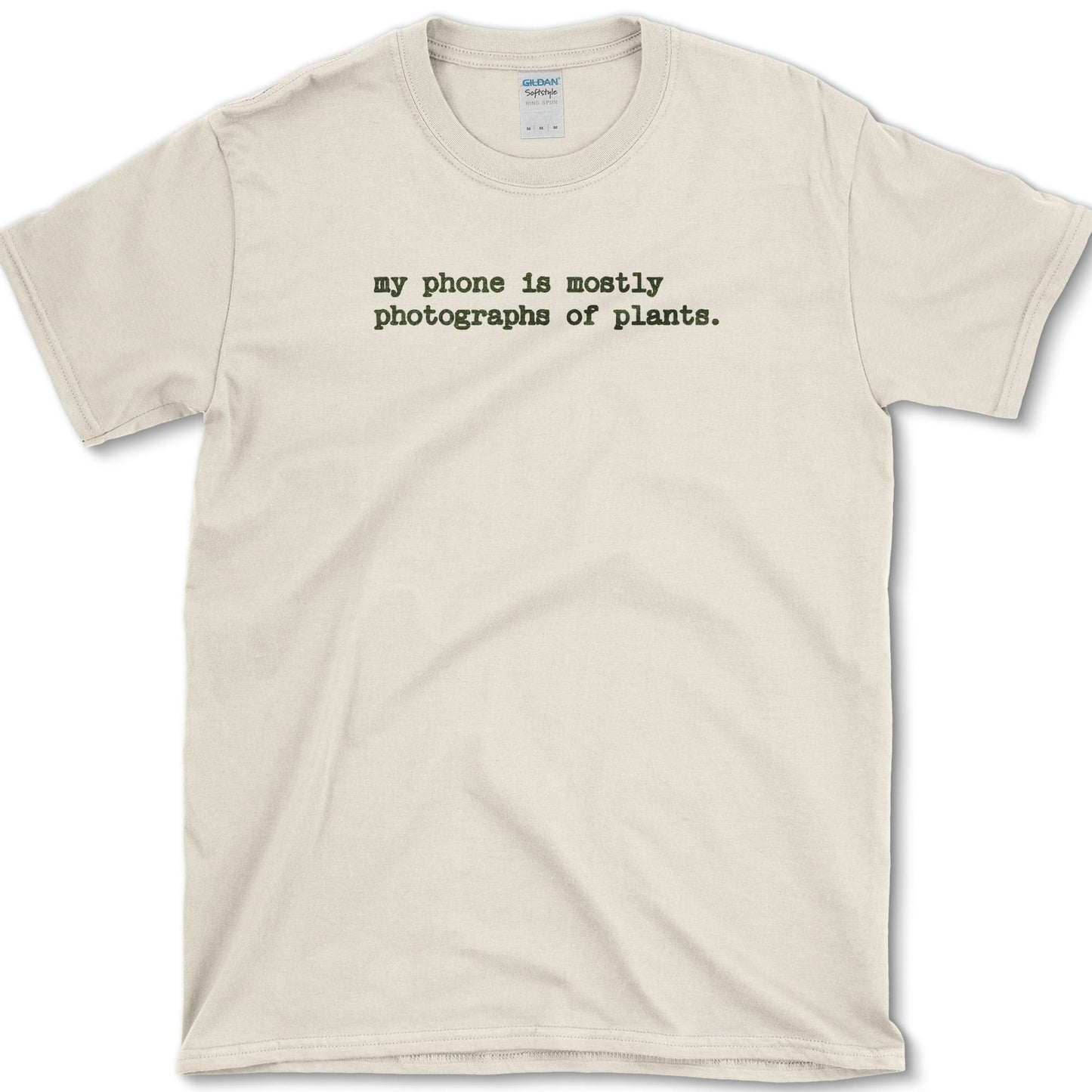 Plant Photographs T-Shirt design featuring houseplant artwork on a t-shirt